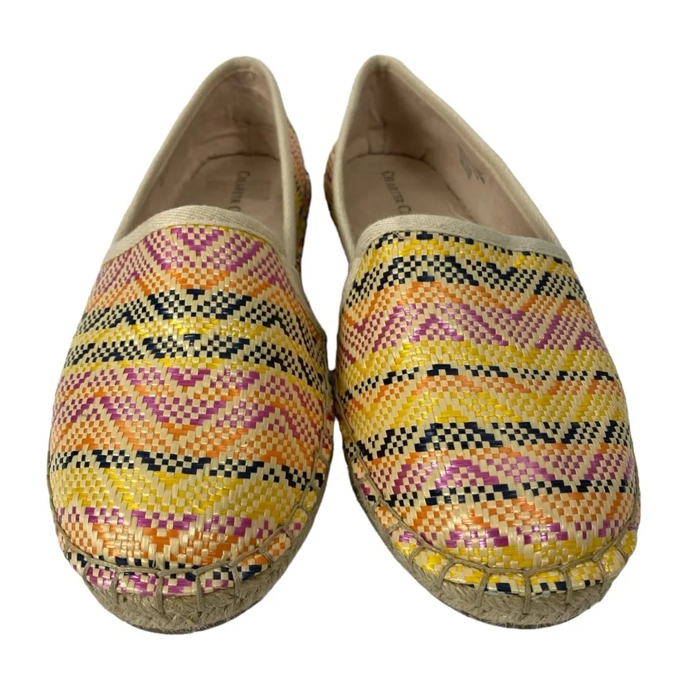 Charter Club Multicolor Chevron Print Slip-On Espadrilles ‎ Size 8